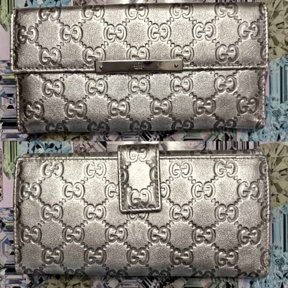 Gucci Handbags - Host pick Gucci Guccissima Silver NWT vintage!